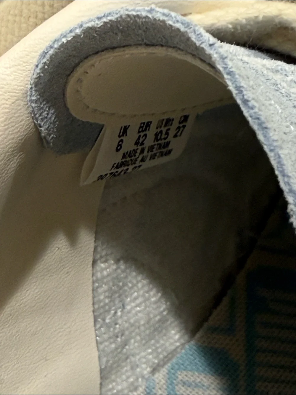 Puma Light Blue Suede Palermo Sneakers with Cream Laces